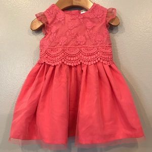 Carter’s Crochet Floral Lace Dress